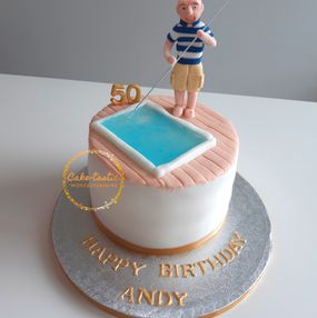 50th Birthday - Pool Cake