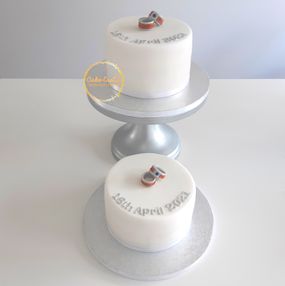 SIngle Tier, Small Wedding Cake