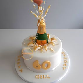 Champagne Explosion Cake